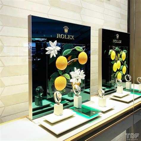 rolex display for sale|rolex window display.